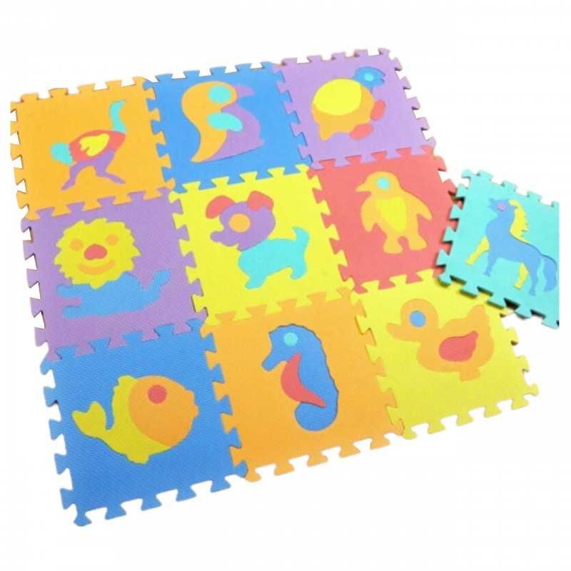 Puzzle piankowe mata eva 10 szt zwierzęta cb-115