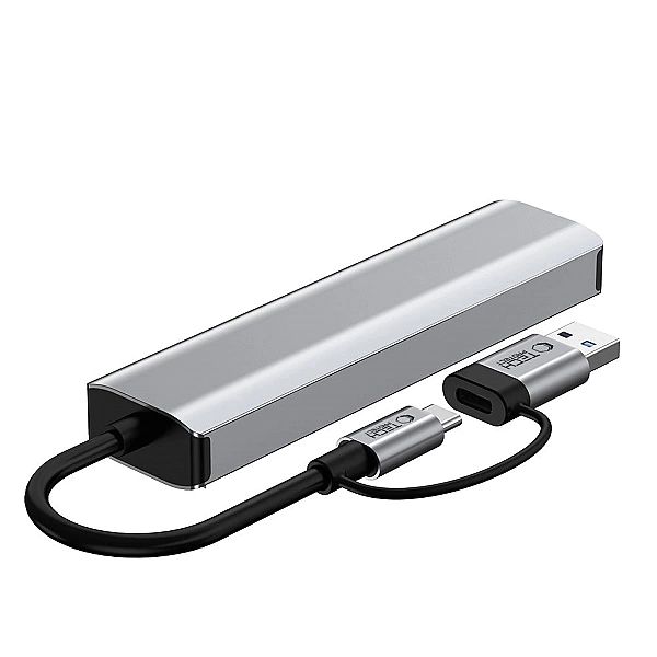 Tech-Protect Hb03 Hub Adapter 5In1 Type-C + Usb2.0 + Usb3.0 + Rj45 Spa