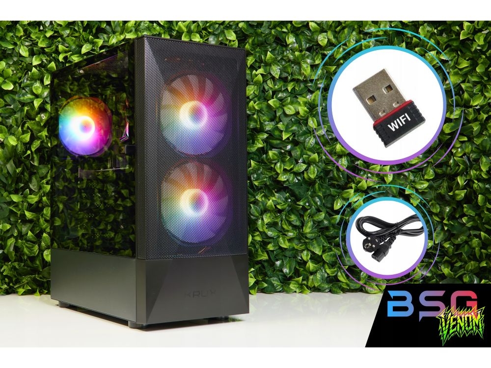 Komputer stacjonarny BSG Venom V5 i7 16GB DDR3 HDD+SSD Win10Pro GT1030