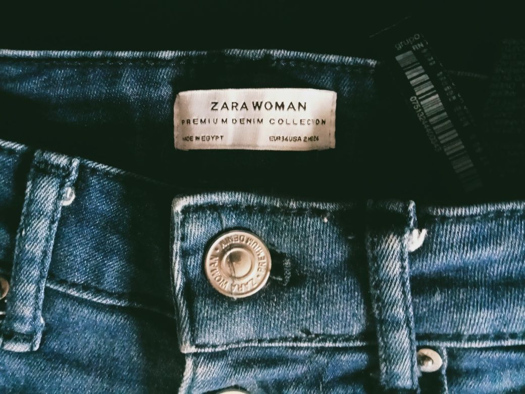 Zara Premium  spodnie jeans  r.XS