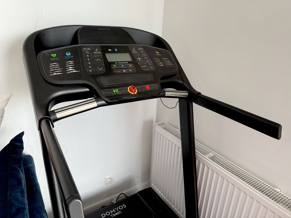 Bieżnia składana domowa domyos t540c decathlon z matą