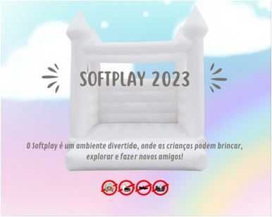 Parque Softplay com Insuflável Branco