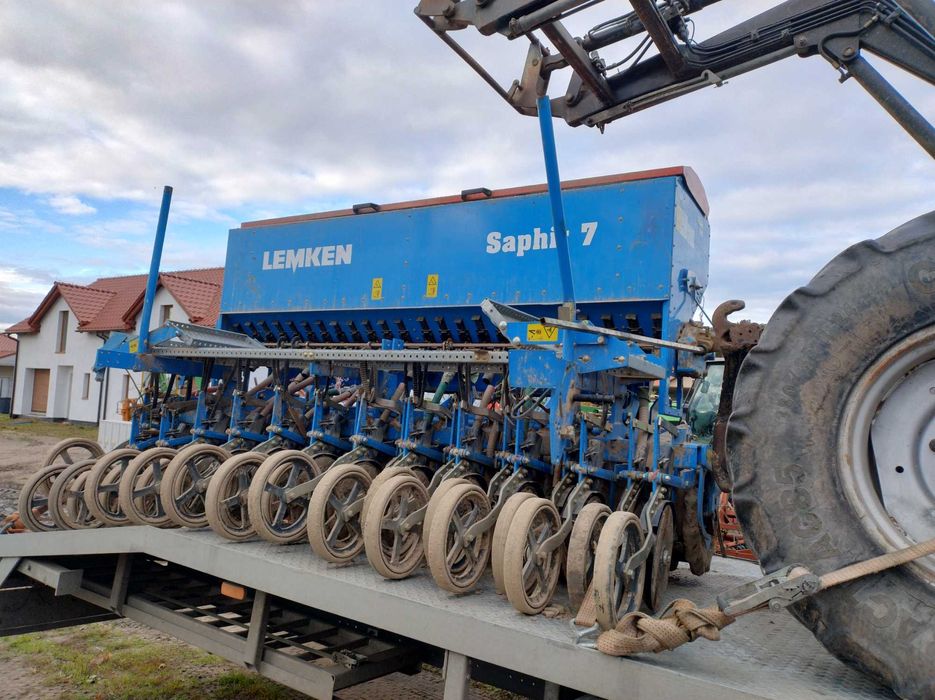 Agregat uprawowo siewny Lemken Saphir 7 talerzowy rolki kopiujące