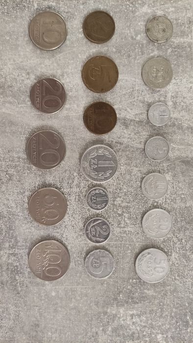 Zestaw monet PRL - 19 sztuk.