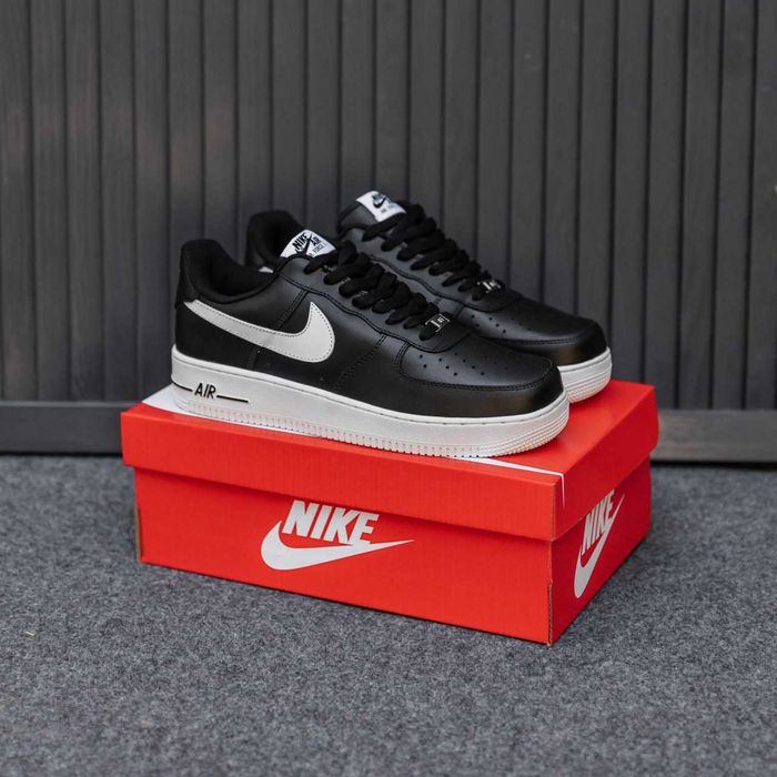 Кросівки Nike Air Force 1 Black-White premium