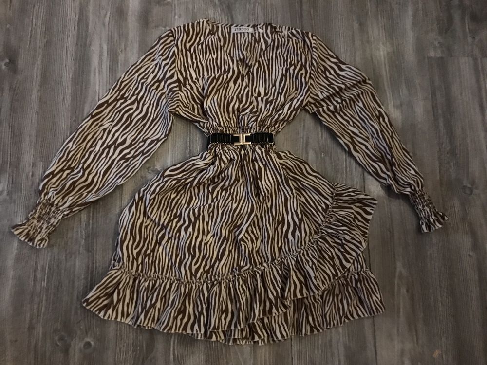 Śliczna sukienka zebra xs,s,m