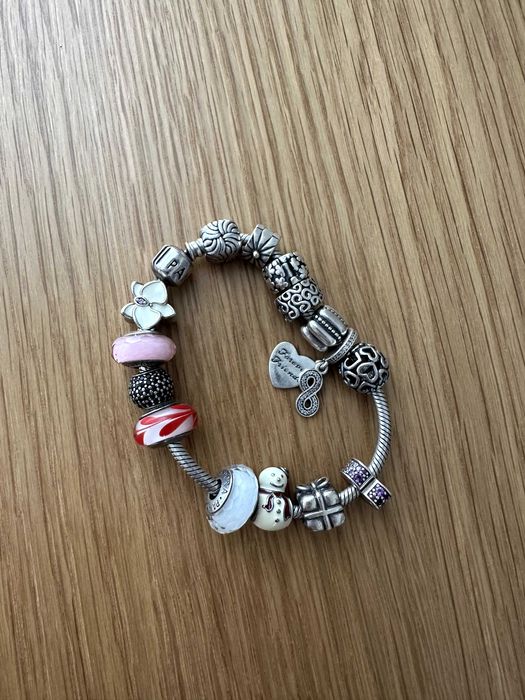 Намистини Pandora+ браслет (оригінал), срібло