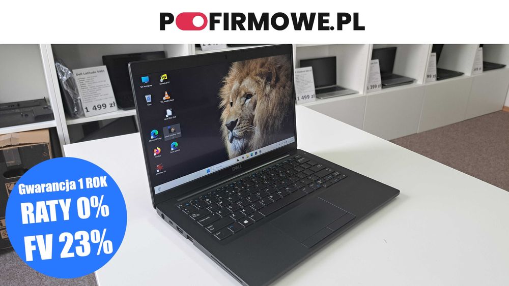 Lekki Laptop Dell Latitude 7390 i5-8gen 8GB 256SSD IPS FHD WIN11 Kl. A