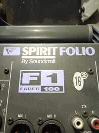 Микшерный пульт Soundcraft spirit folio f1 fader 100 16.2
