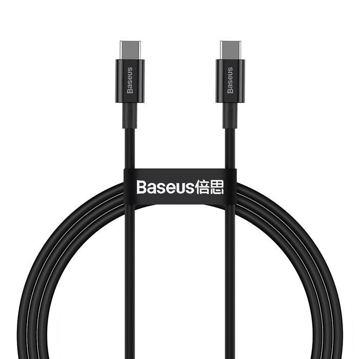 Baseus kabel przewód USB Typ C - USB Typ C 100W 5A 20V 1m czarny