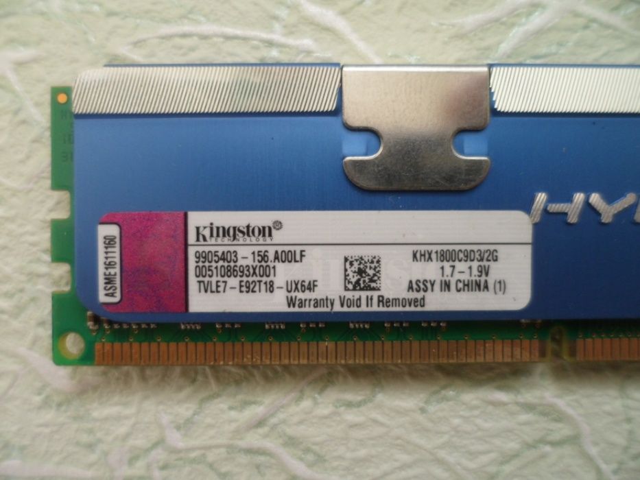 Оперативна пам'ять DDR3 Kingston 8 Гб 4х2 Гб 1800 МГц