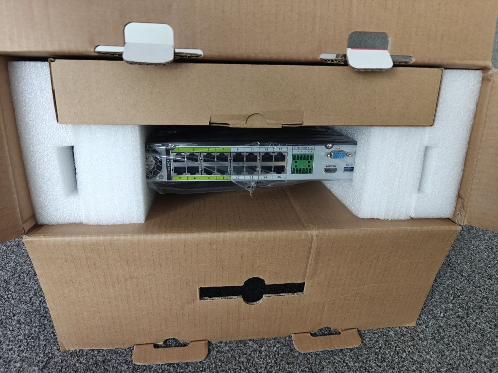 Dahua rejestrator NVR5216-16P-I HDD 1TB AI ANPR WizMind