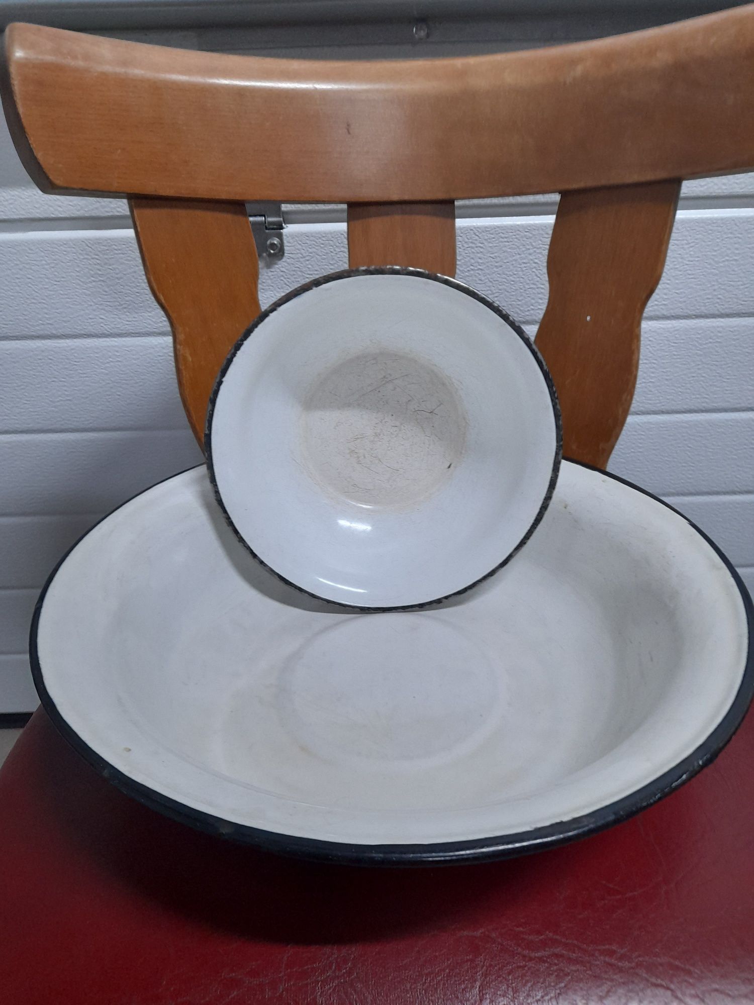 Stare miski emaliowane prl