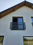 Balkon francuski balustrada aluminium szkło stal nierdzewna
