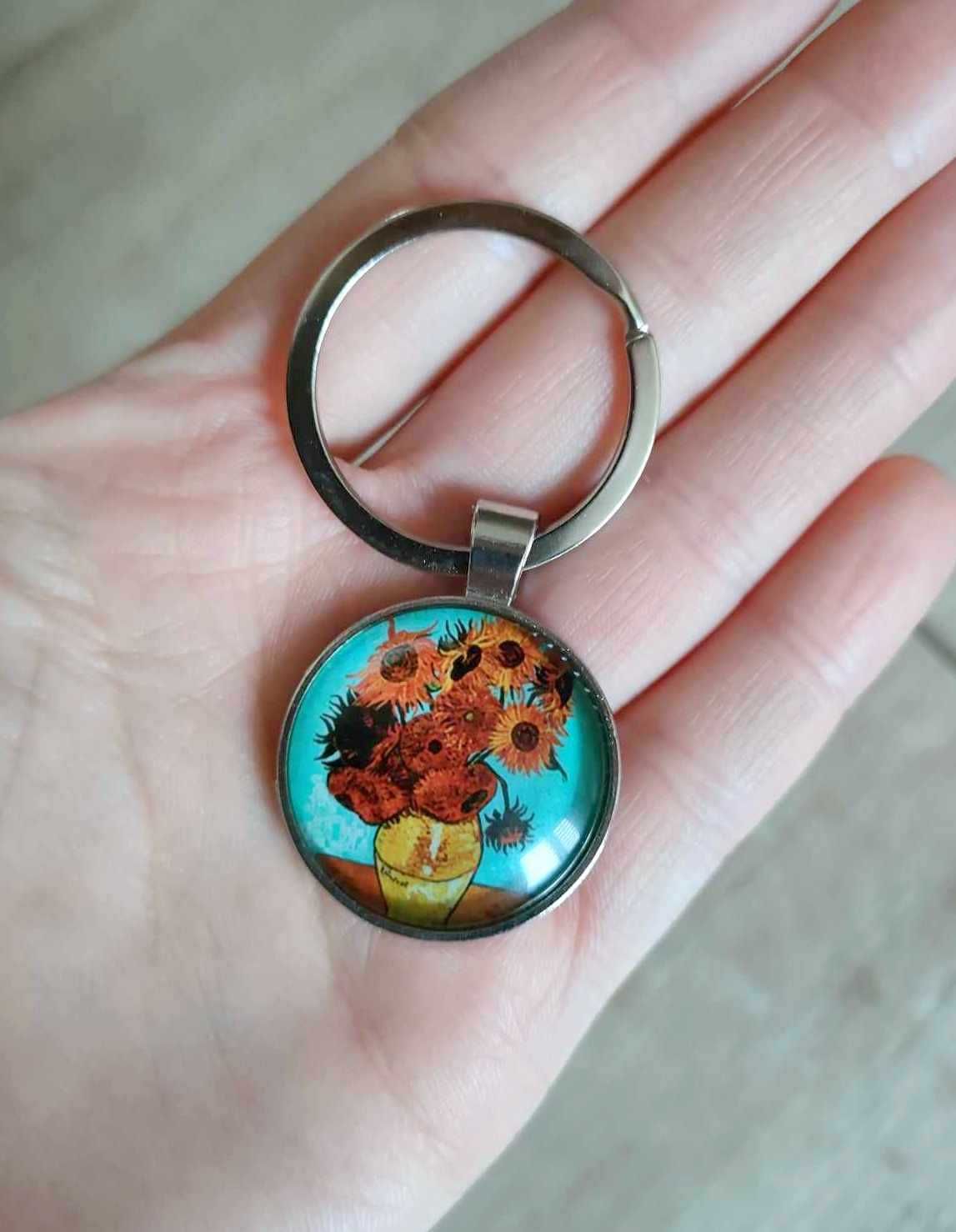 Słoneczniki Obraz Vincent Van Gogh Breloczek do kluczy Brelok