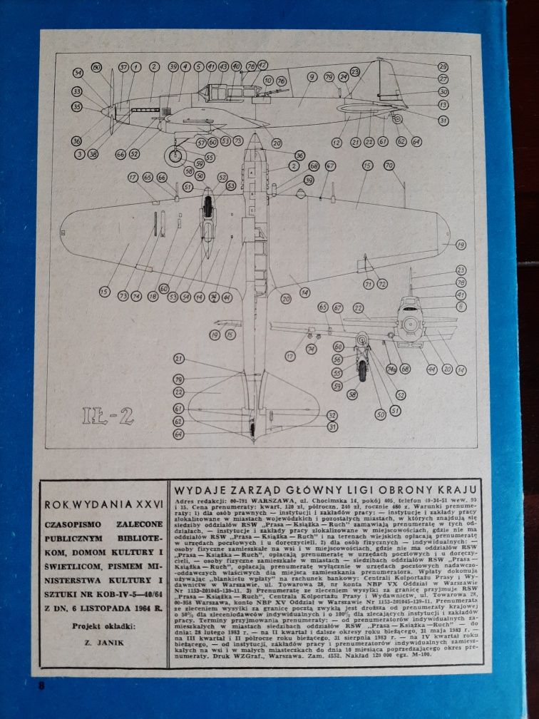 Mały Modelarz 2/1983 samolot szturmowy IŁ-2 kolekcjonerski