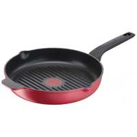 TEFAL Daily Chef Grill 26 cm czerwona - patelnia grillowa