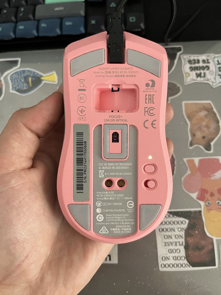 Mysz gamingowa Razer Viper Ultimate Quartz