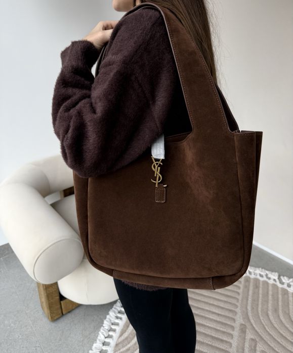 Сумка YSL Yves Saint Laurent Le 5 A 7 шоколадна