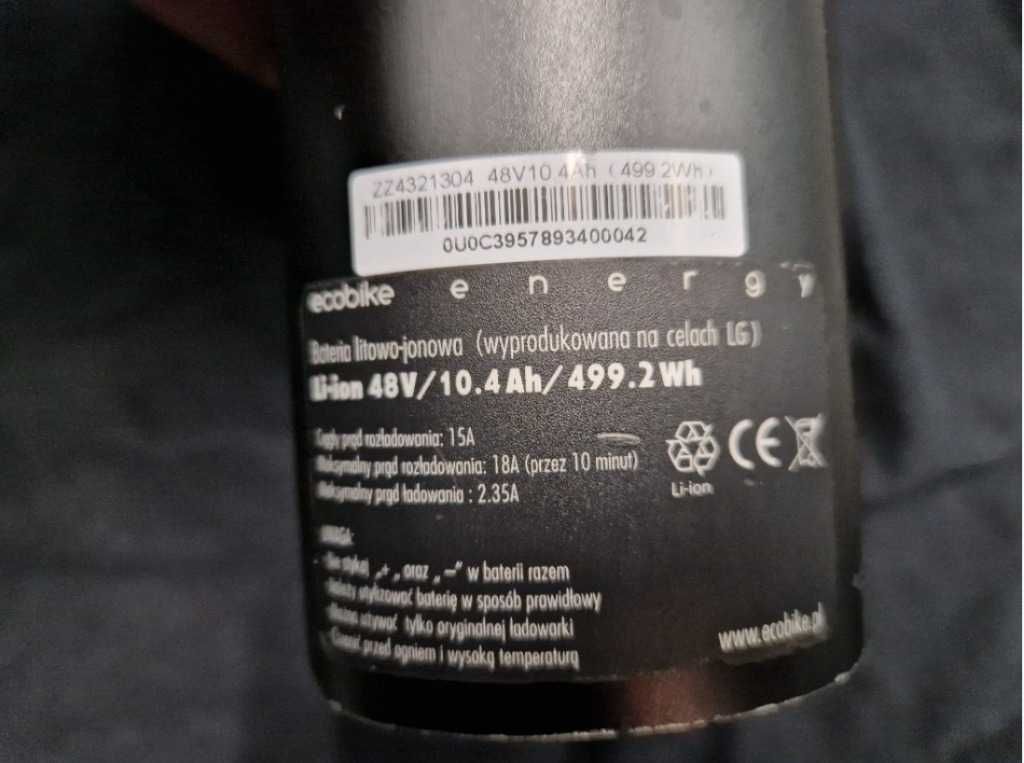 Bateria Ecobike  X 300 48V/10.4Ah/499Wh SX300  MX 300