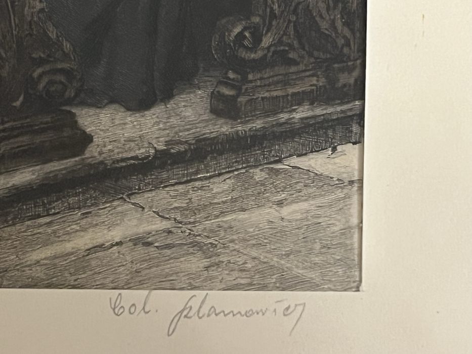 Akwaforta „ Modlitwa wdowy”