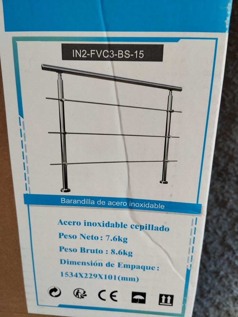 Protecção grade Varanda Varandim Aço inox
