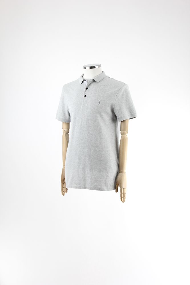 ALLSAINTS Нове чоловіче сіре поло з логотипом. Оригінал. (М)