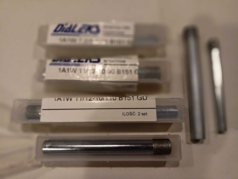 ściernice diamentowe szlifierskie trzpieniowe pilnik komplet 6 szt