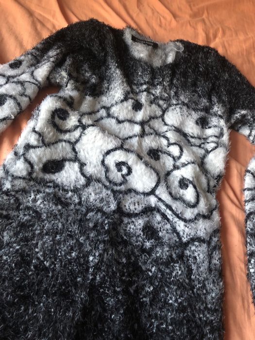 Кофта, Кофтина,теплая туника,туника травка,кофта травка, платье