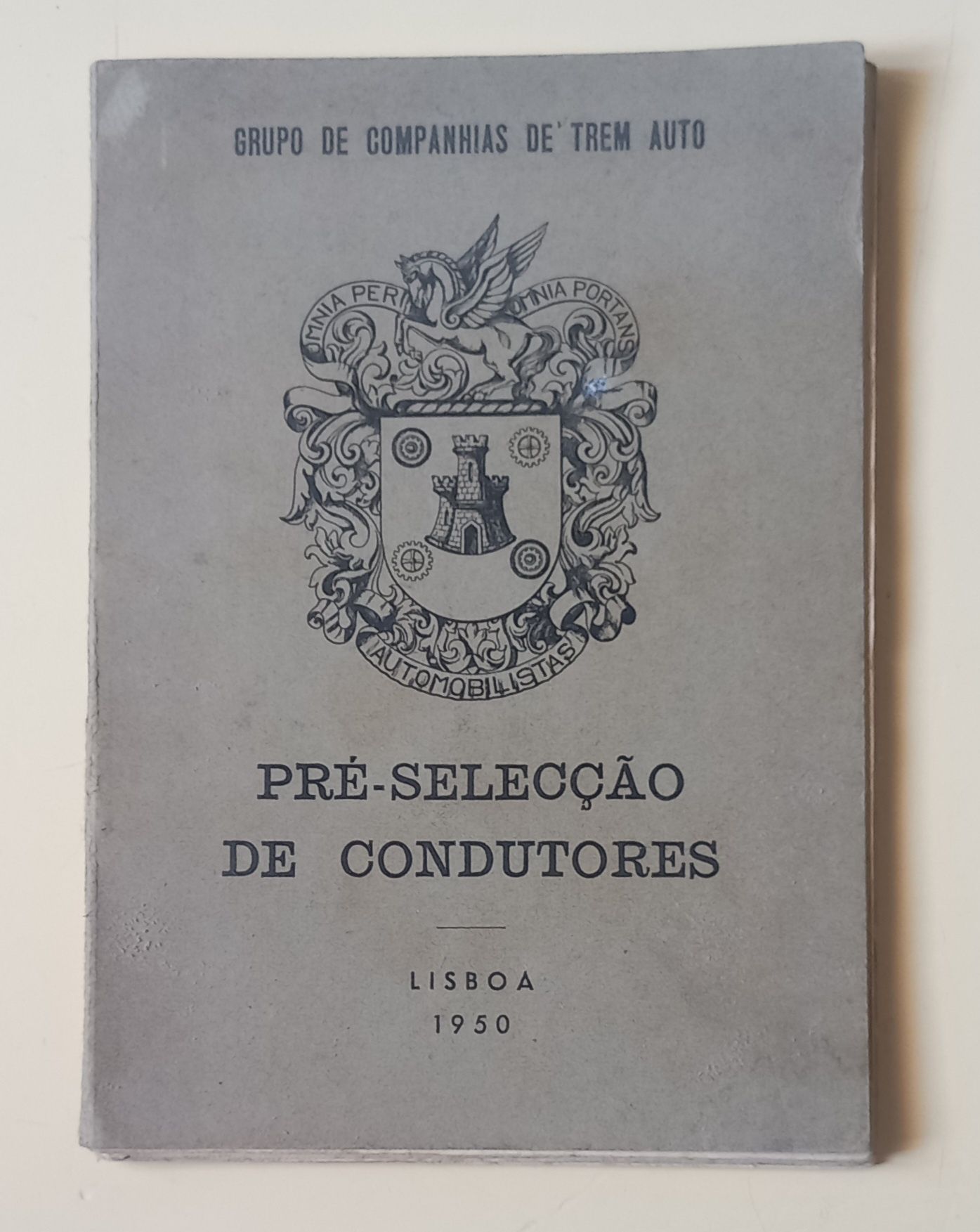 Livro do Exército Português, Selecção Condutores, 1950. PORTES GRÁTIS.