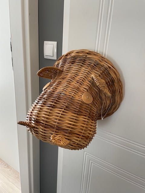 Ozdoba - Hipopotam wiklinowy Zara Home