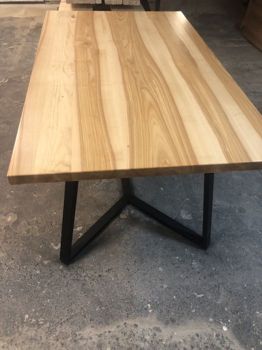 Стол. Стекло. Стул. Лофт. Дерево. Мебель под заказ.