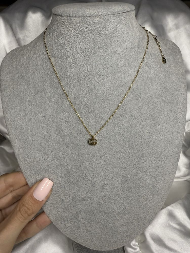 Naszyjnik gg mini logo gold