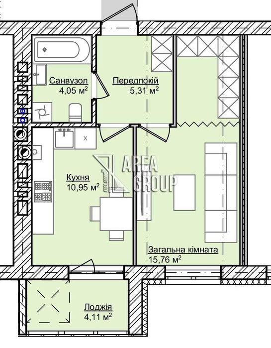 RED FRIDAY! -25$/м2 Однокімнатна квартира на Мікрорайоні SMART FORT