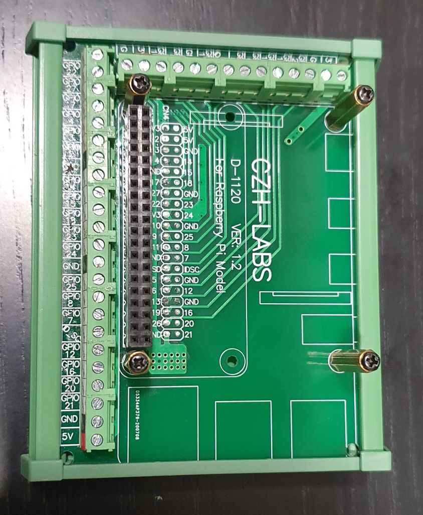 Raspberry pi adapter do montażu na szynę DIN