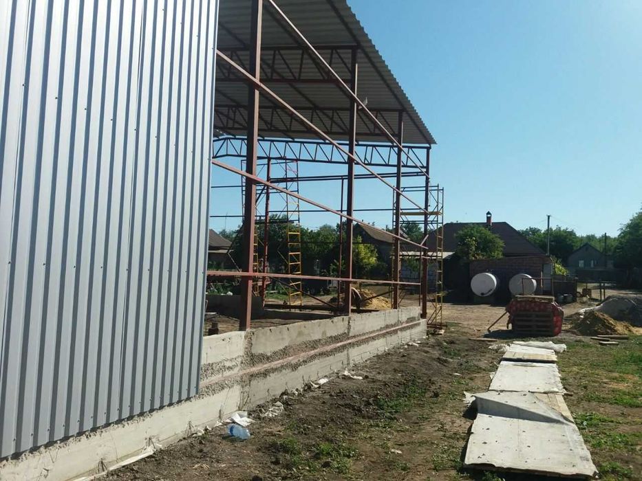 Ангар склад с бу каркас під ключ (2300 грн/м2) вся Україна