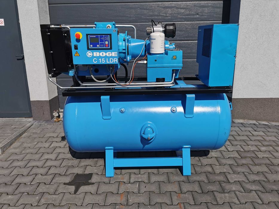 KOMPLET 11kw 1800L Zbiornik 750L Sprężarka śrubowa BOGE 10bar OSUSZACZ