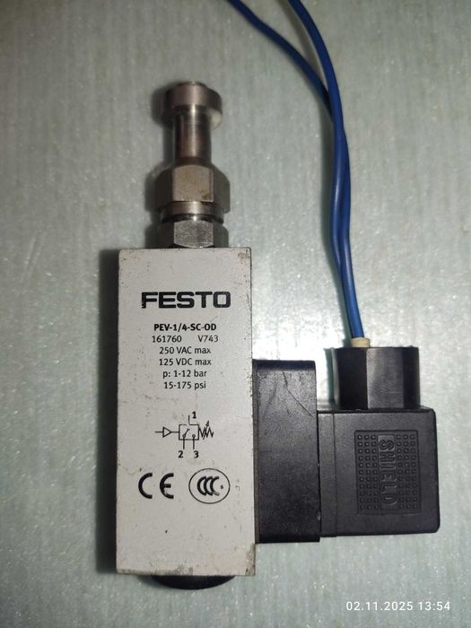 Пневмоклапан FESTO PEV-1/4-SC-OD бу.