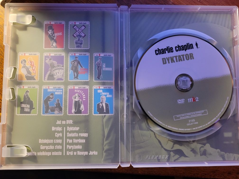 DVD Dyktator / Charlie Chaplin / 1940 MK2 Napisy PL