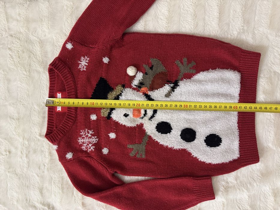 Светр george новорічний червоний