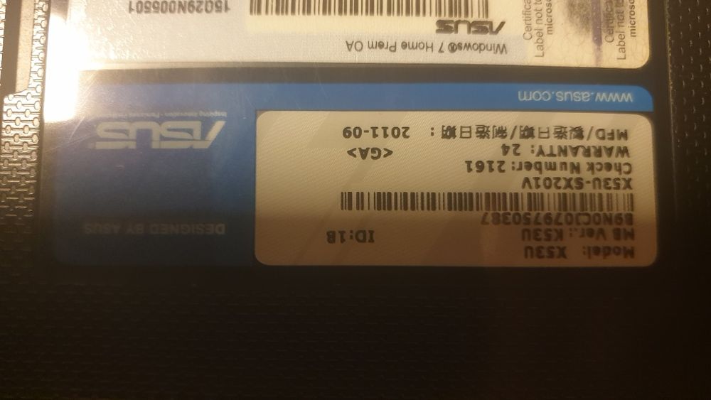 Laptop Asus X53U