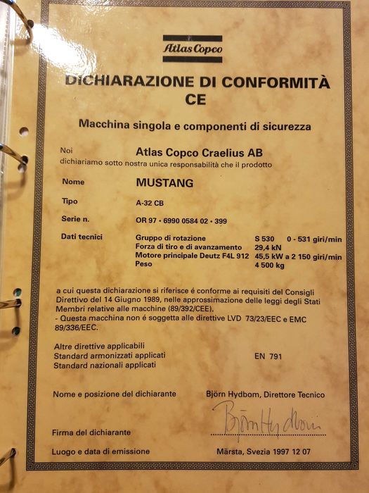 Wiertnica do studni głębinowych i pomp ciepła gąsienicowa Atlas copco