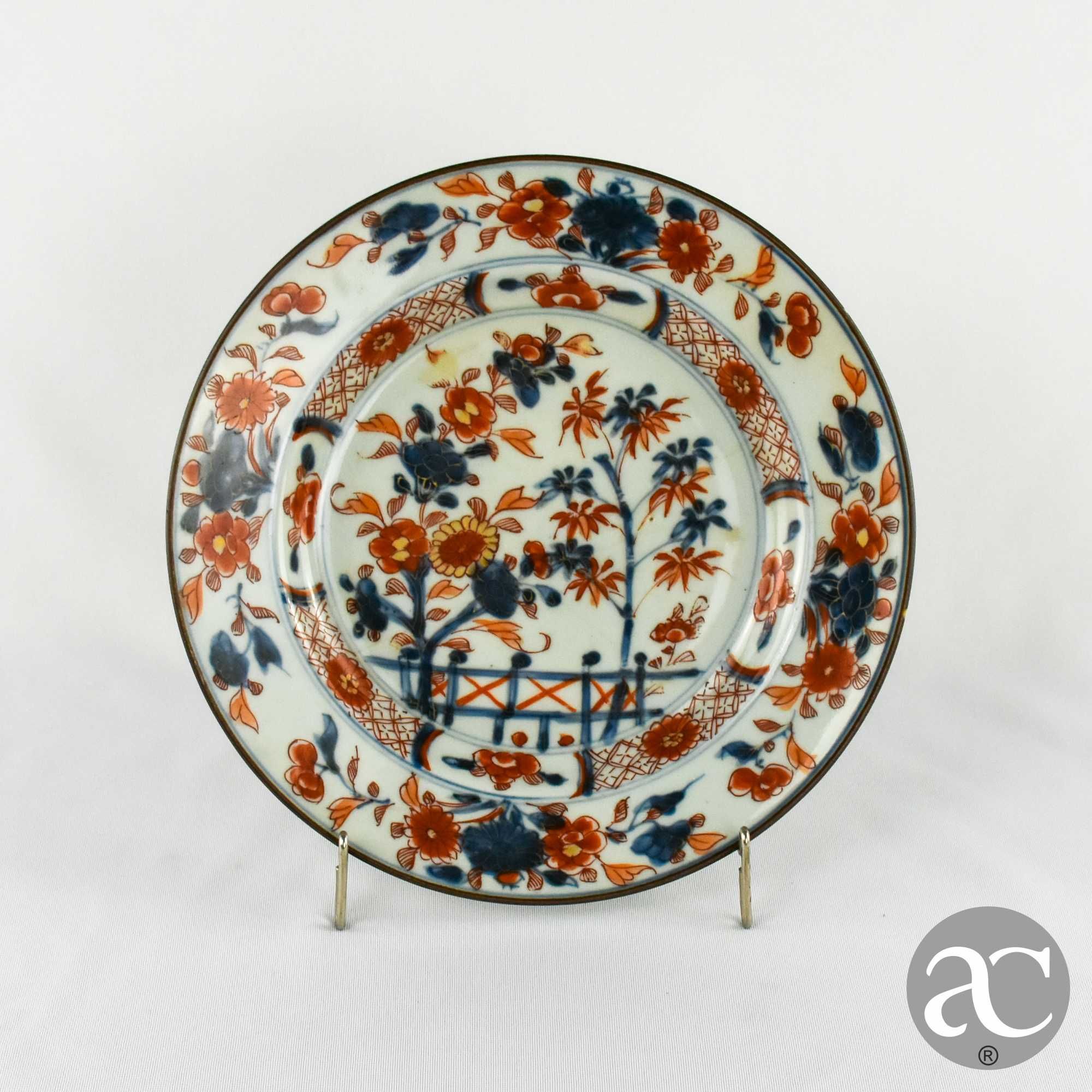 Par de pratos, China, Imari reservas no verso Kangxi séc. XVII / XVIII