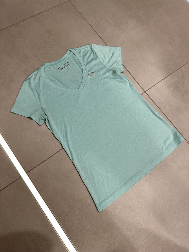 Bluzka sportowa under armour damska jasnoniebieska XS/tp/ech heatgear