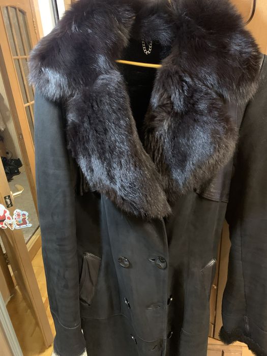 Жіноча натуральна шкіряна дублянка