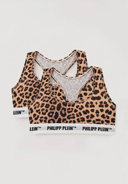 Жіночий леопардовий топ бюстгальтер Philipp Plein