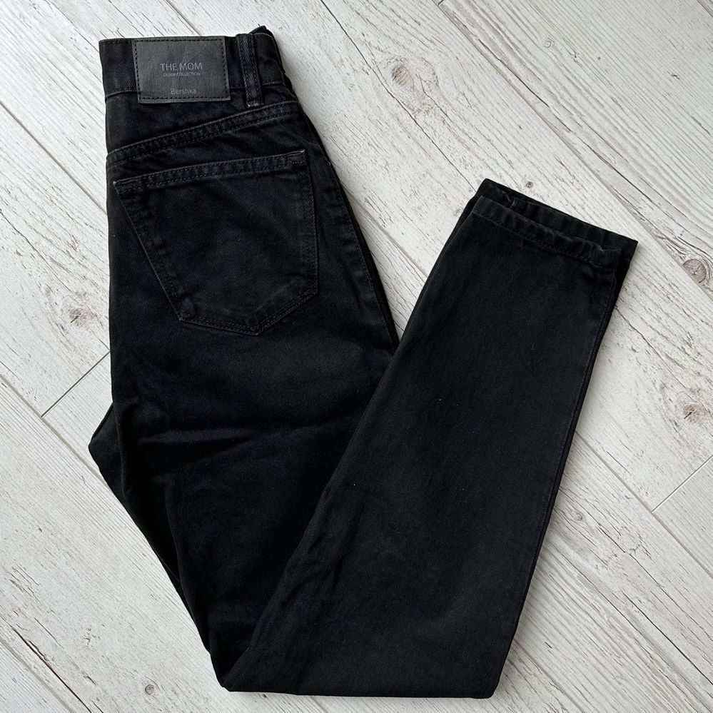 Czarne spodnie denim collection bershka the mom jeans 32 XXS join life