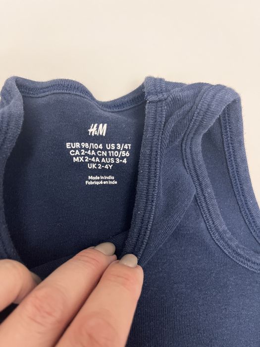 3 bezrekawniki H&M