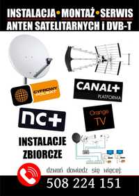 Montaż, ustawianie anten satelitarnych naziemnych DVB-T Polsat Nc plus