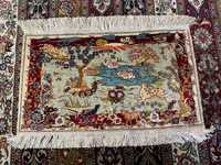 Jedwab na jedwabiu turecki dywanik HEREKE 65x50 cm galeria 15 tyś